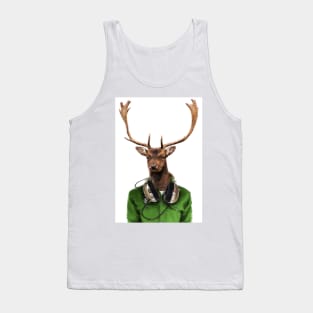 Forest Groove - majestic buck oil painting Tank Top